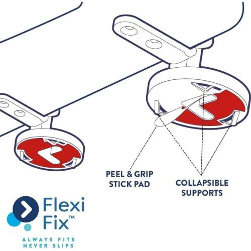 Croydex Michigan Flexi-Fix Slimline Soft Close and Quick Release Round Toilet Seat White WL601622H