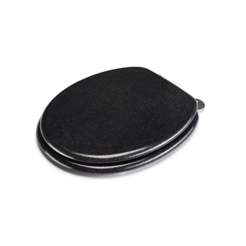 Croydex Black Quartz Flexi-Fit Toilet Seat WL601821H