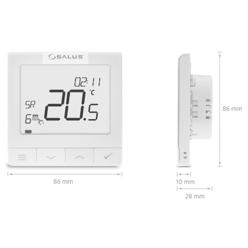 Salus Quantum Hw Boiler Programmable Thermostat WQ610