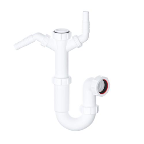 Viva 40mm Twin Appliance Washing Machine Sink Trap - 76mm Seal twin spigot WTST02