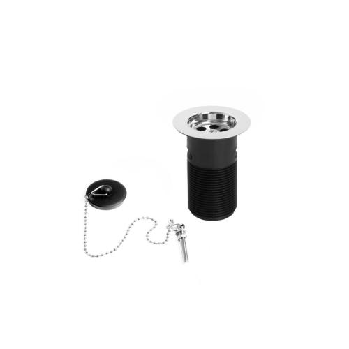 Bristan Economy Basin Waste with ABS Plug Slotted Chrome W BASIN03 C