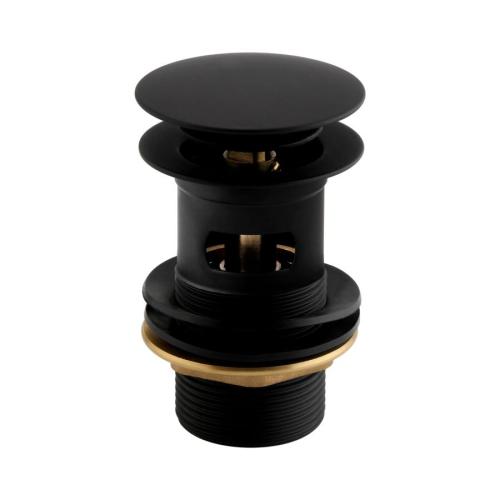 Bristan Round Basin Clicker Waste Slotted Black W BASIN04 BLK