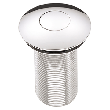 Bristan Round Push Basin Waste Unslotted Chrome W BASIN09 C