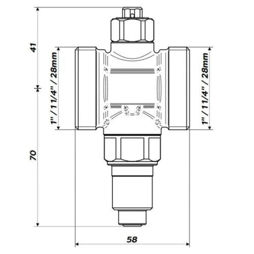 Inta 28mm Zero Anti-Freeze Valve ZERO28