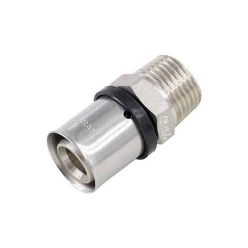 RadiantHeat PRO S 20mm x 3/4"M Male Straight Union Press Fitting ZL-KY103-S2034M