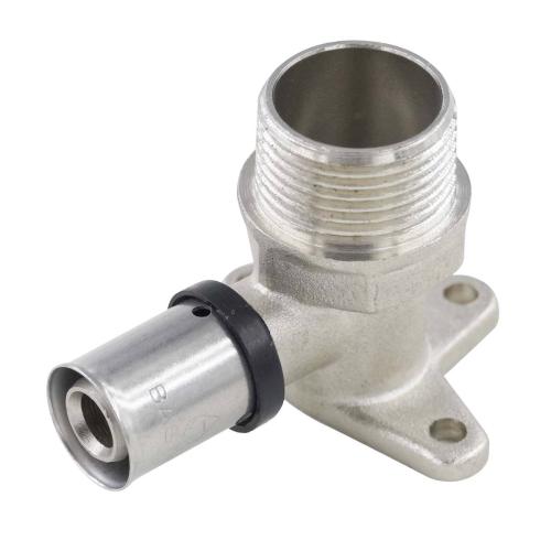 RadiantHeat PRO 16mm x 3/4" M Elbow with Plate-Male Press Fitting ZL-KY114-1634M