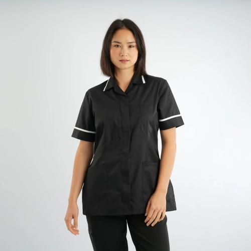 Women's Tunic Black/White - D313BH - 104cm (Size 18)