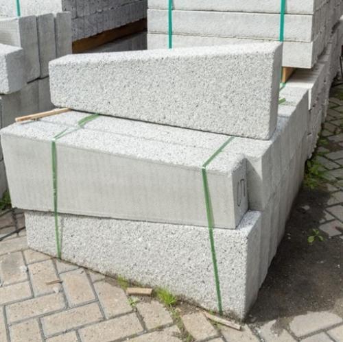 Conservation Kerb Straight 145mm x 255mm Right Hand Dropper Silver Grey