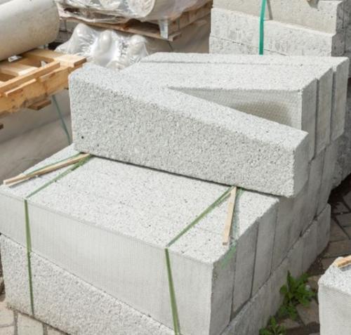 Conservation Kerb Straight 145mm x 255mm Left Hand Dropper Silver Grey