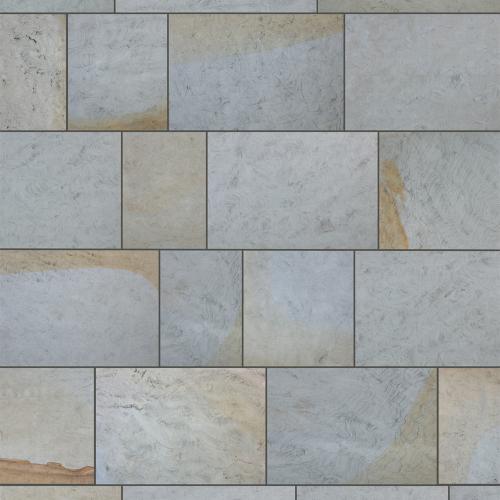 Marshalls Scoutmoor Yorkstone 600mm x 63mm Random Length Diamond Sawn Finish Paving Per M2