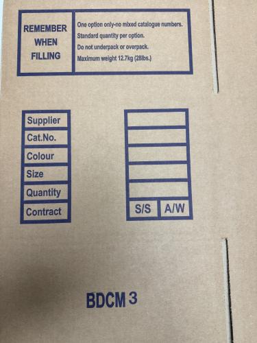 Single Wall BDCM3 Printed Box 595 x 295 x 188mm