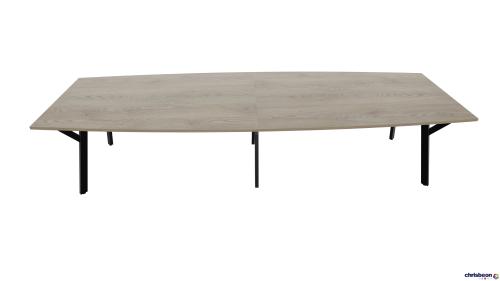 ARROWHEAD BASE 2 PIECE SHAPED RECTANGULAR BOARDROOM TABLE
