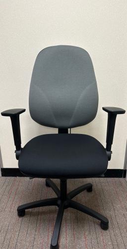 High Back Task Chair in Black and Grey