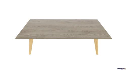 RECTANGULAR BOARDROOM TABLE WITH TAPERED WOODEN LEGS