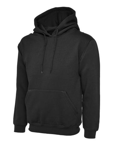 Classic Hooded Sweatshirt - Black - Small