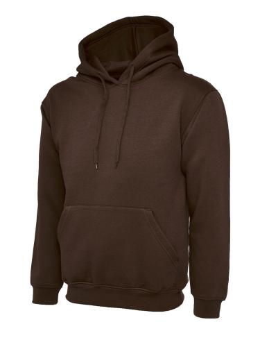 Classic Hooded Sweatshirt - Brown - Small