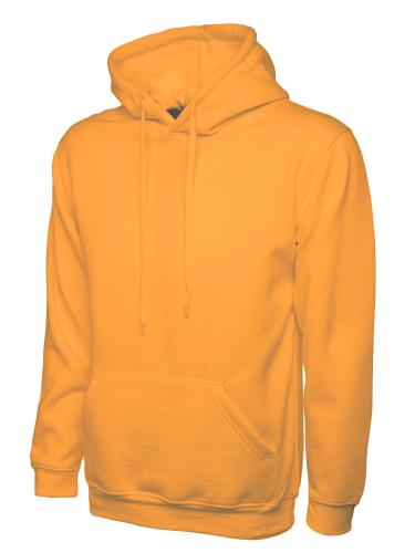 Classic Hooded Sweatshirt - Orange - XSmall