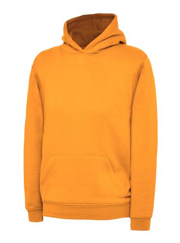 Childrens Classic Hooded Sweatshirt - Orange - 2yrs