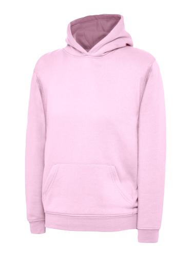 Childrens Classic Hooded Sweatshirt - Pink - 7-8yrs