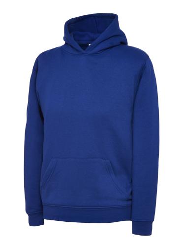 Childrens Classic Hooded Sweatshirt - Royal - 9-10yrs