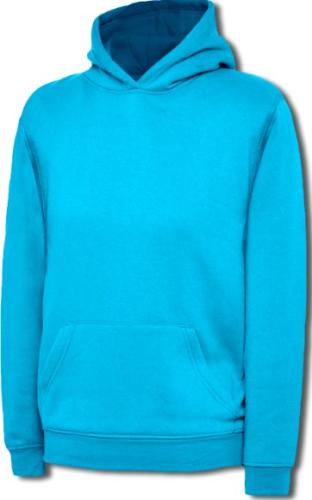 Childrens Classic Hooded Sweatshirt - Sapphire Blue - 11-13yrs