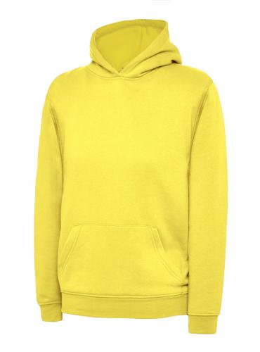 Childrens Classic Hooded Sweatshirt - Hot Pink - 11-13yrs