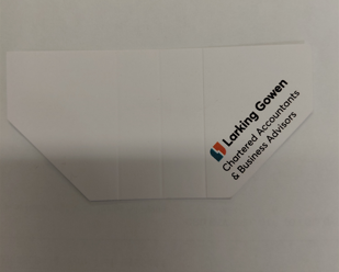 Pack 500 Printed 3 Colours, 1 Side Legal Corners - New