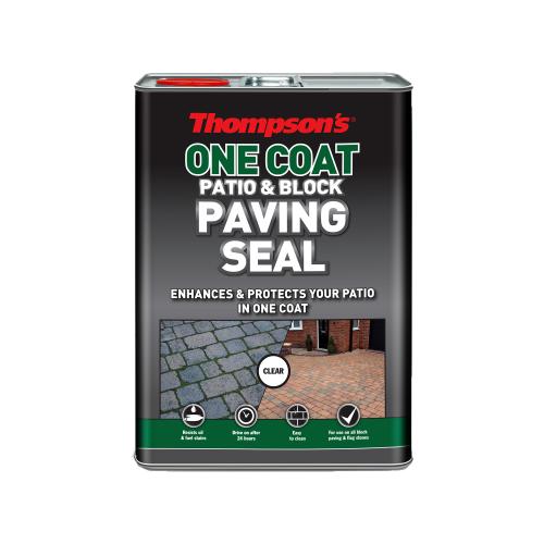 THOMPSON PATIO & BLOCK PAVING SEAL ONE COAT CLEAR 5LTR