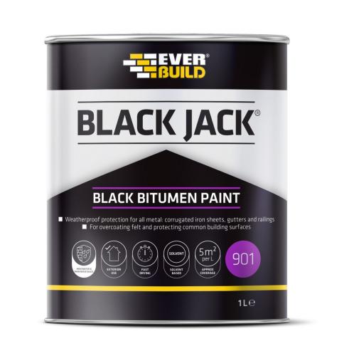 EVB BITUMEN PAINT BLACK 1LTR                                