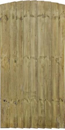 ARCHED FEATHER EDGE GATE 1.85M