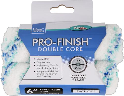AXUS BLUE SERIES PRO-FINISH DOUBLE CORE MINI ROLLER 150mm P.