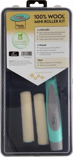 AXUS BLONDE SERIES 100% WOOL MINI ROLLER KIT 100mm
