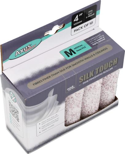 AXUS SILK TOUCH ROLLER MEDIUM PILE, 4" P.10