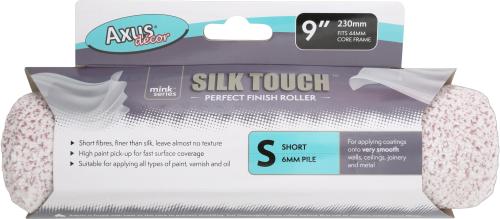 AXUS SILK TOUCH ROLLER SHORT PILE 9" 230MM, 44MM CORE