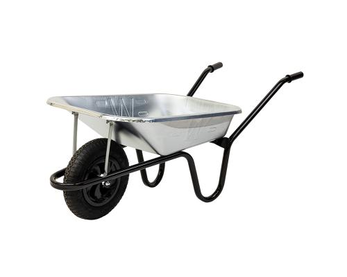 WLS WHEELBARROW CONTRACTORS 85LTR PNEUMATIC GALVANISED