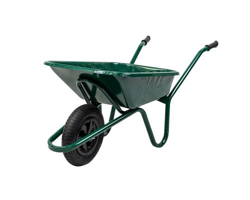 WLS WHEELBARROW GREEN 90LTR PNEUMATIC ENDURANCE             