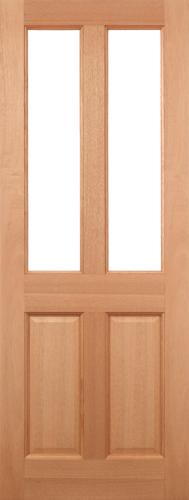 Hardwood Malton Glazed 2L Clear