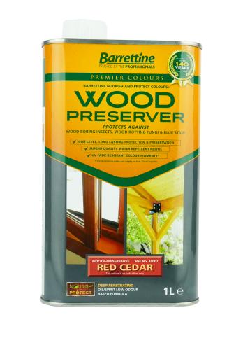 BRR WOOD PRESERVER RED CEDAR 1LTR