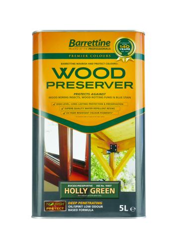 BRR WOOD PRESERVER HOLLY GREEN 5LTR