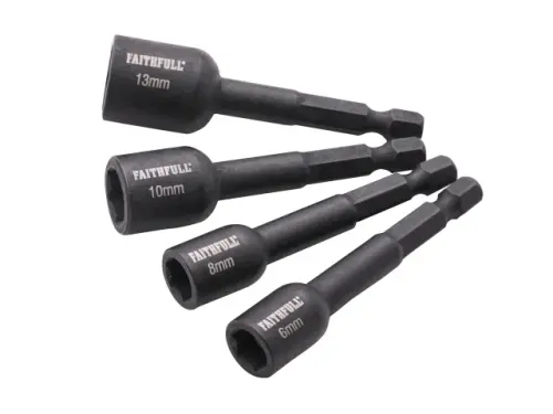 4 Piece Impact Nut Driver Set