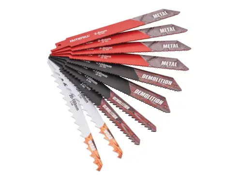 10 Piece Sabre Saw Blade Set