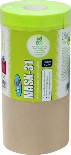 AXUS MASK-31 PRE-TAPED PROTECTIVE PAPER 30cmx25m