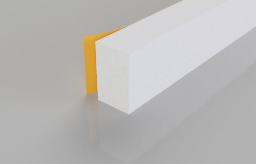 Stormguard Rubber Foam Weatherstrip 3.5M White