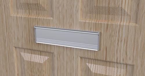 Stormguard Brush Letterplate Flap Aluminium