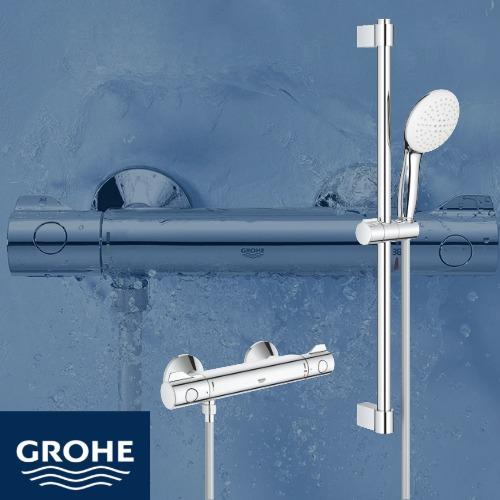 Grohe G800 Thermostatic Bar Valve And Shower Set Chrome