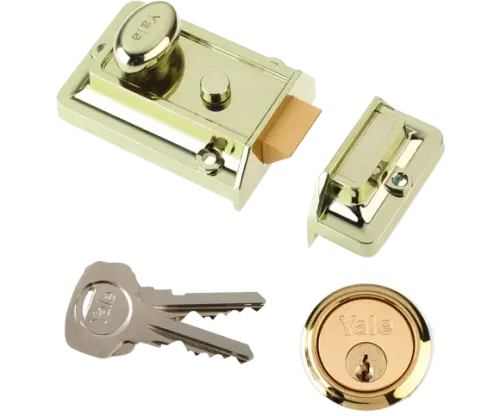 Yale P77 Traditional Nightlatch PB 60mm