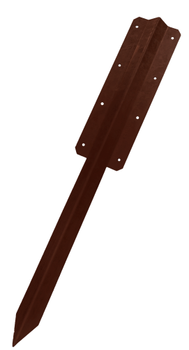 Sleeper Double Flat Spike Brown - 750mm