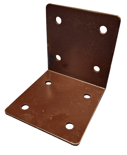 Sleeper Corner Bracket Brown - 80mm x 80mm