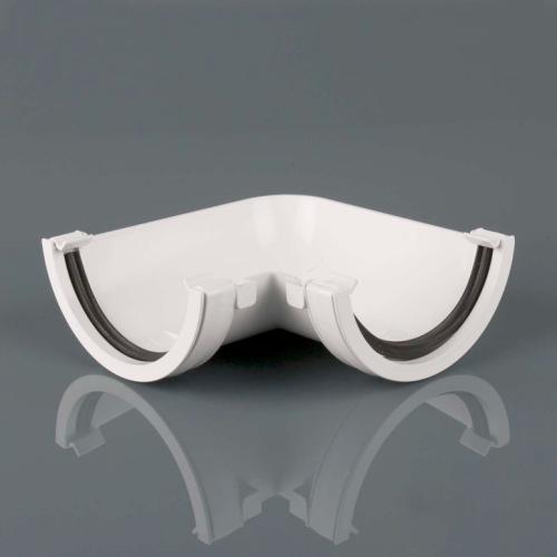 112mm Roundstyle Hr Gutter Angle 90° Arctic White