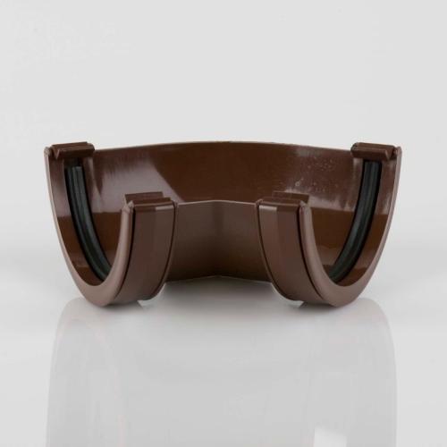 112mm Roundstyle Hr Gutter Angle 135° Brown